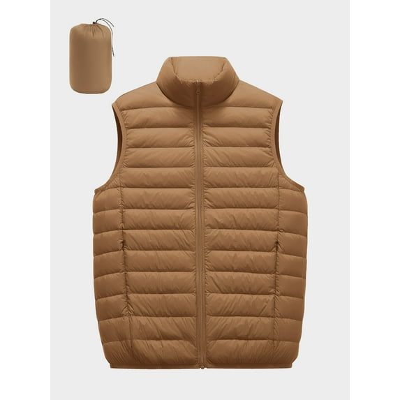 TRYSIL Women's Puffer Vest Warm Down Sleeveless Zip Up Lightweight Packable Quilted Jacket Winter Outerwear Coat,Size(S-2XL)