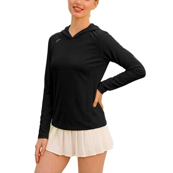 TRYSIL Womens Lightweight Hoodie UPF 50+ Sun Protection Long Sleeve Running Hiking Outdoor Shirts,Size(XS-2XL)
