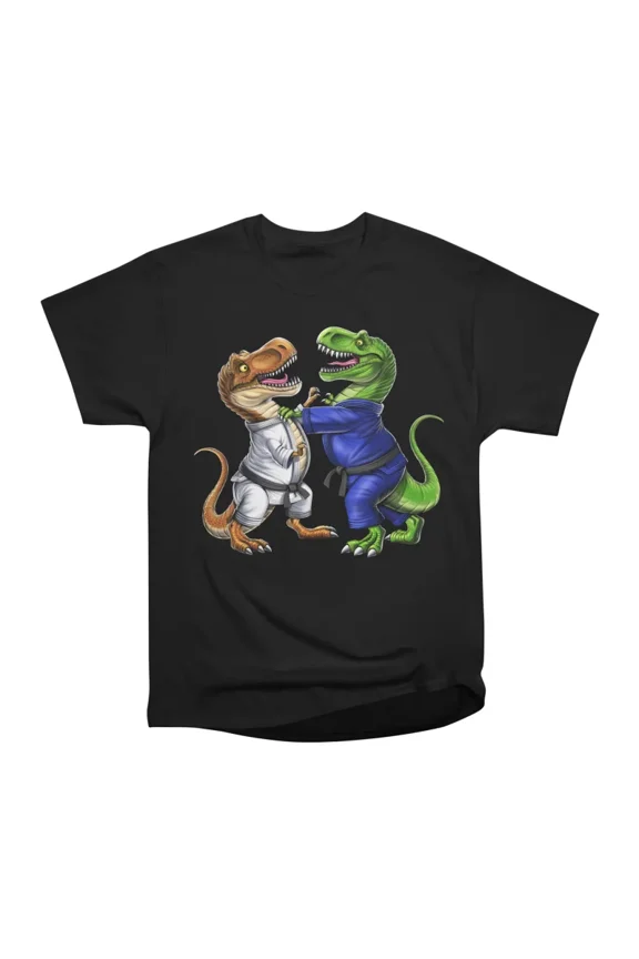 TRex Dinosaur JiuJitsu Wrestlers T-Shirt Tee Gift For Him Merch For Her Apparel For Friend