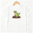 thumbnail image 1 of TRex Dinosaur Monster Truck Boys Graphic Tees Kids T-Shirt 100% Cotton Short Sleeve Tops Ages 4-13Y, 1 of 5