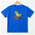 thumbnail image 1 of TRex Dinosaur Monster Truck Boys Graphic Tees Kids T-Shirt 100% Cotton Short Sleeve Tops Ages 4-13Y, 1 of 5