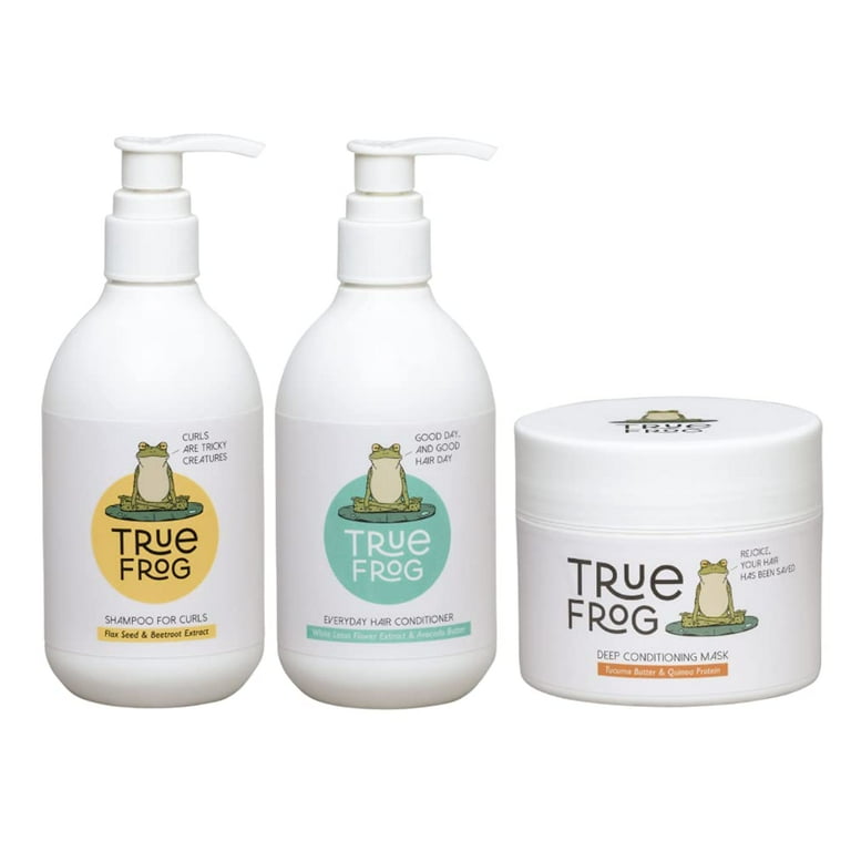 TRue FRoG Shampoo for Curls, Everyday Hair Conditioner and Deep 