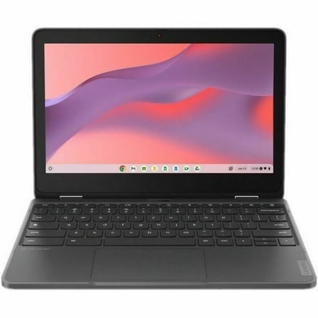 Lenovo 300e Yoga Chromebook Gen 4 82W2002GUS 11.6" Touchscreen Convertible 2 in 1 Chromebook, HD, Octa-core (ARM Cortex A76 + Cortex A55), 4 GB, 32 GB Flash Memory, English Keyboard, Graphite Gray
