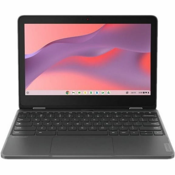 Lenovo 300e Yoga Chromebook Gen 4 82W2 - Flip design - Kompanio 528 up to 2.2 GHz - Chrome OS - Mali-G52 2EE MC2 - 8 GB RAM - 64 GB eMMC - 11.6" IPS touchscreen 1366 x 768 (HD) - Wi-Fi 6 - graphite gray - kbd: English
