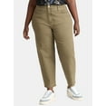 thumbnail image 1 of Terra & Sky Women's Plus High Rise Barrel Jeans, 28" Inseam, Sizes 16W-24W, 1 of 5