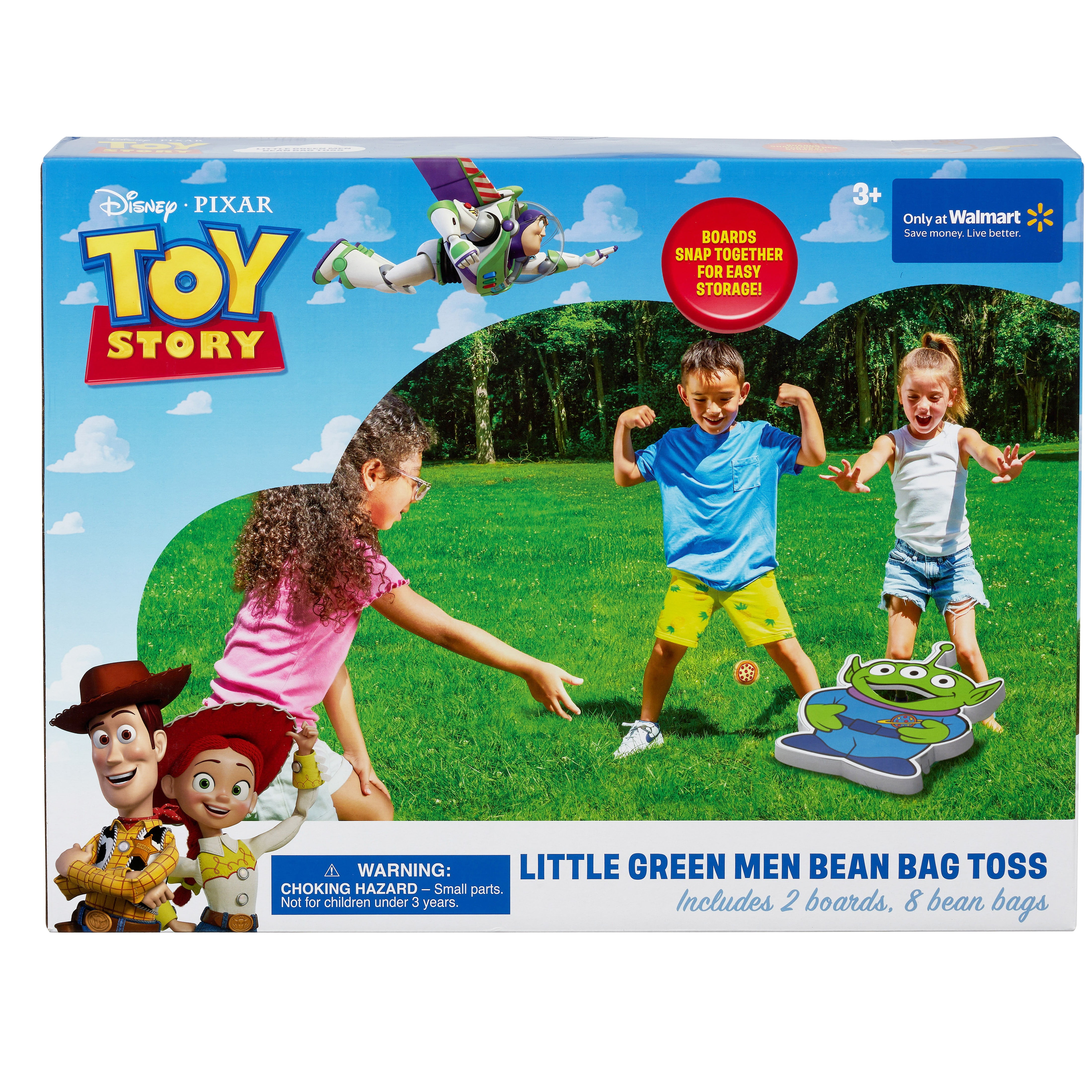 Disney Toy Story Little Green Men Beanbag Toss Game Set for Kids
