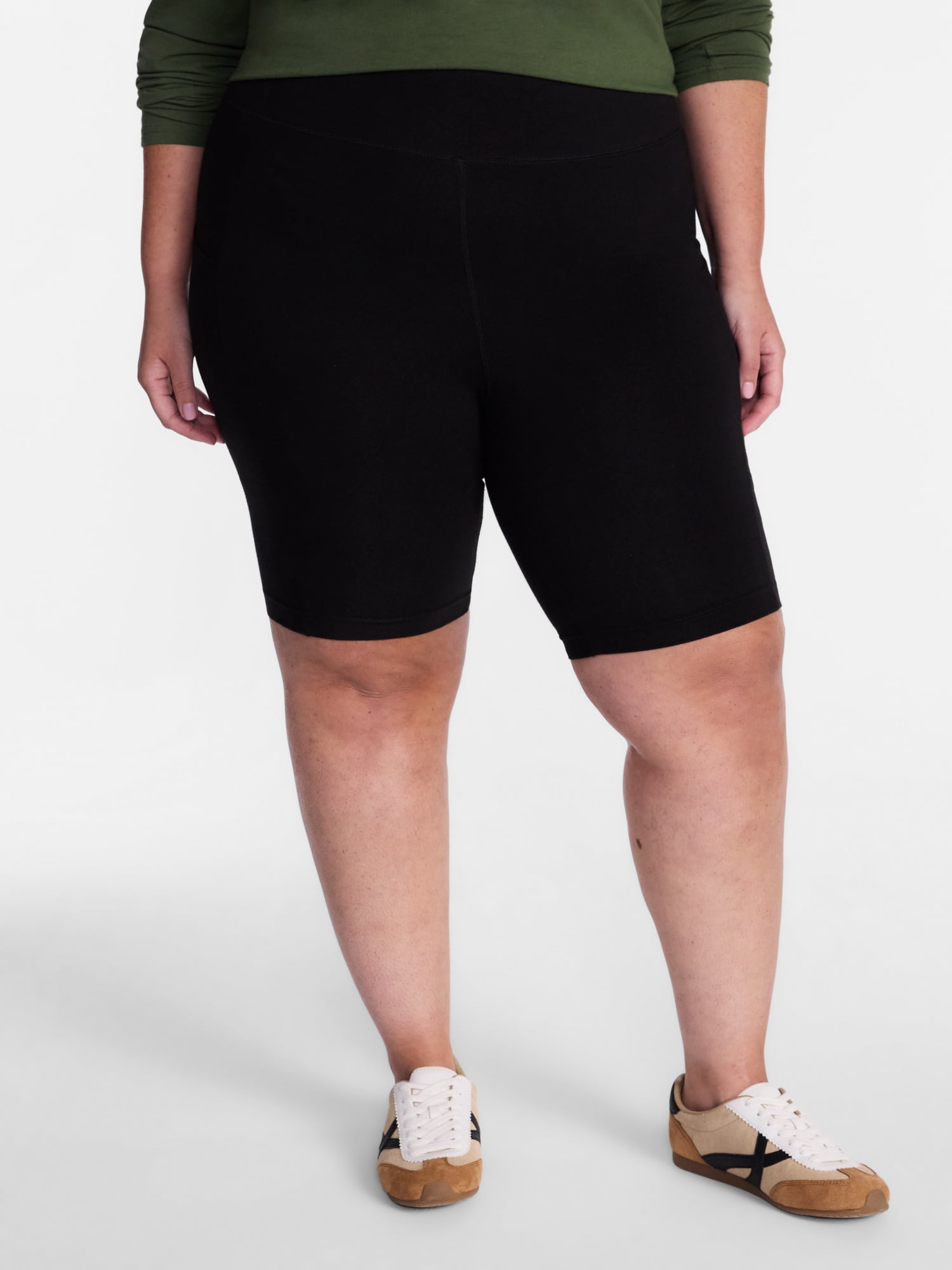 Terra & Sky Women's Plus Bike Short with Pocket, Sizes 0X-5X