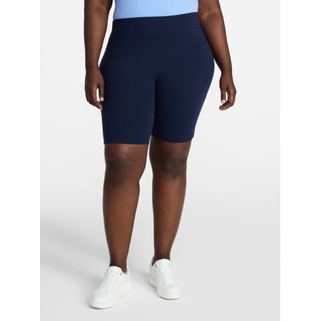 Terra & Sky Women's Plus Size Bike Shorts, Sizes 0X-5X