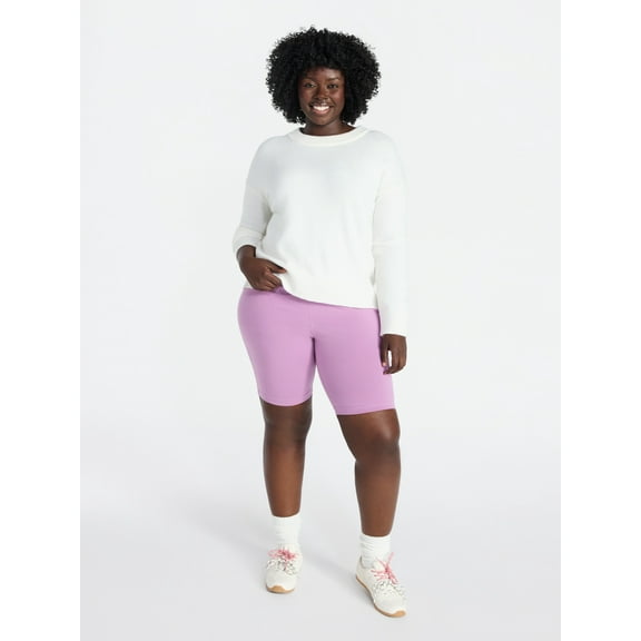 Terra & Sky Women's Plus Size Bike Shorts, Sizes 0X-5X