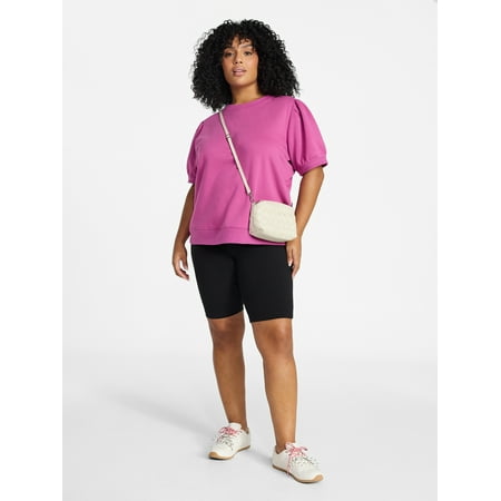 Terra & Sky Women's Plus Bike Short, Sizes 0X-5X
