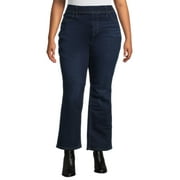 Terra & Sky Women's Plus Bootcut Jeggings, 30” Inseam, Sizes 0X-4X, Single and 2 Pack