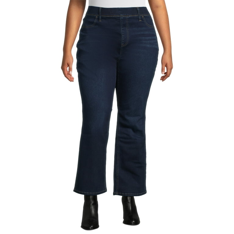Terra Sky Women s Plus Bootcut Jeggings 30 Inseam Sizes 0X 4X Single and 2 Pack Walmart