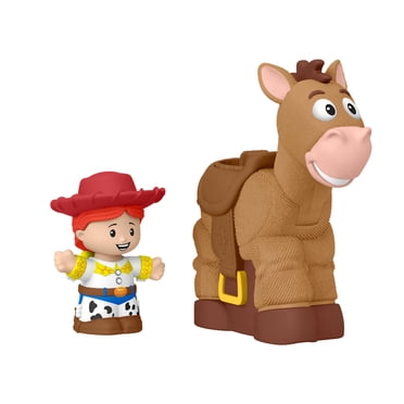 Fisher-Price Little People Disney Pixar Toy Story Bobbin’ Bullseye & Jessie, Toddler Figure Set