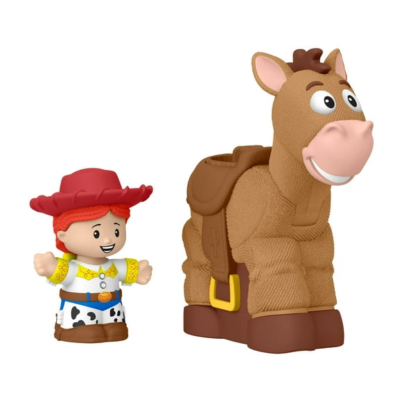 Fisher-Price Little People Disney Pixar Toy Story Bobbin' Bullseye & Jessie, Toddler Figure Set