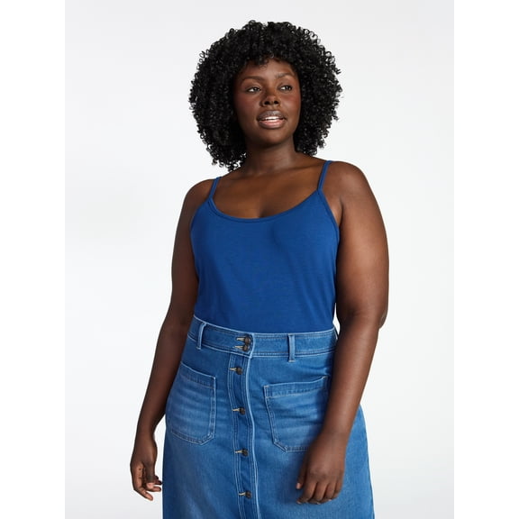 Terra & Sky Women's Plus Size Cami Top, Size 0X-5X