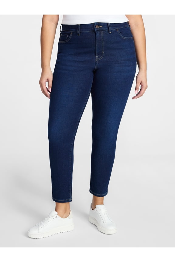 Women's Plus Signature Denim Skinny Jeans with Control Panel, Sizes 16W-26W