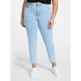 thumbnail image 1 of Terra & Sky Women's Plus Signature Denim Skinny Jeans with Control Panel, Sizes 16W-26W, 1 of 5