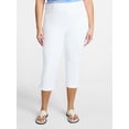 thumbnail image 1 of Terra & Sky Women's Plus Pull On Jegging Capri Pants with Control Panel, Sizes 0X-5X, 1 of 5