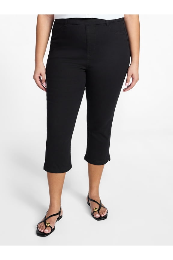 Women's Plus Core Jegging Capri Pants, Sizes 0X-5X