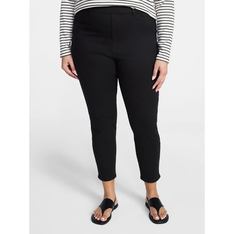 Women's Plus Signature Mid Rise Pull On Skinny Jeggings, Sizes 0X-5X