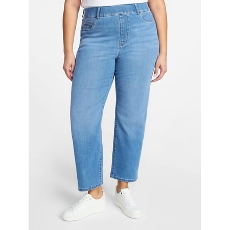 Terra & Sky Women's Plus Signature Jegging Straight, Sizes 0X-5X