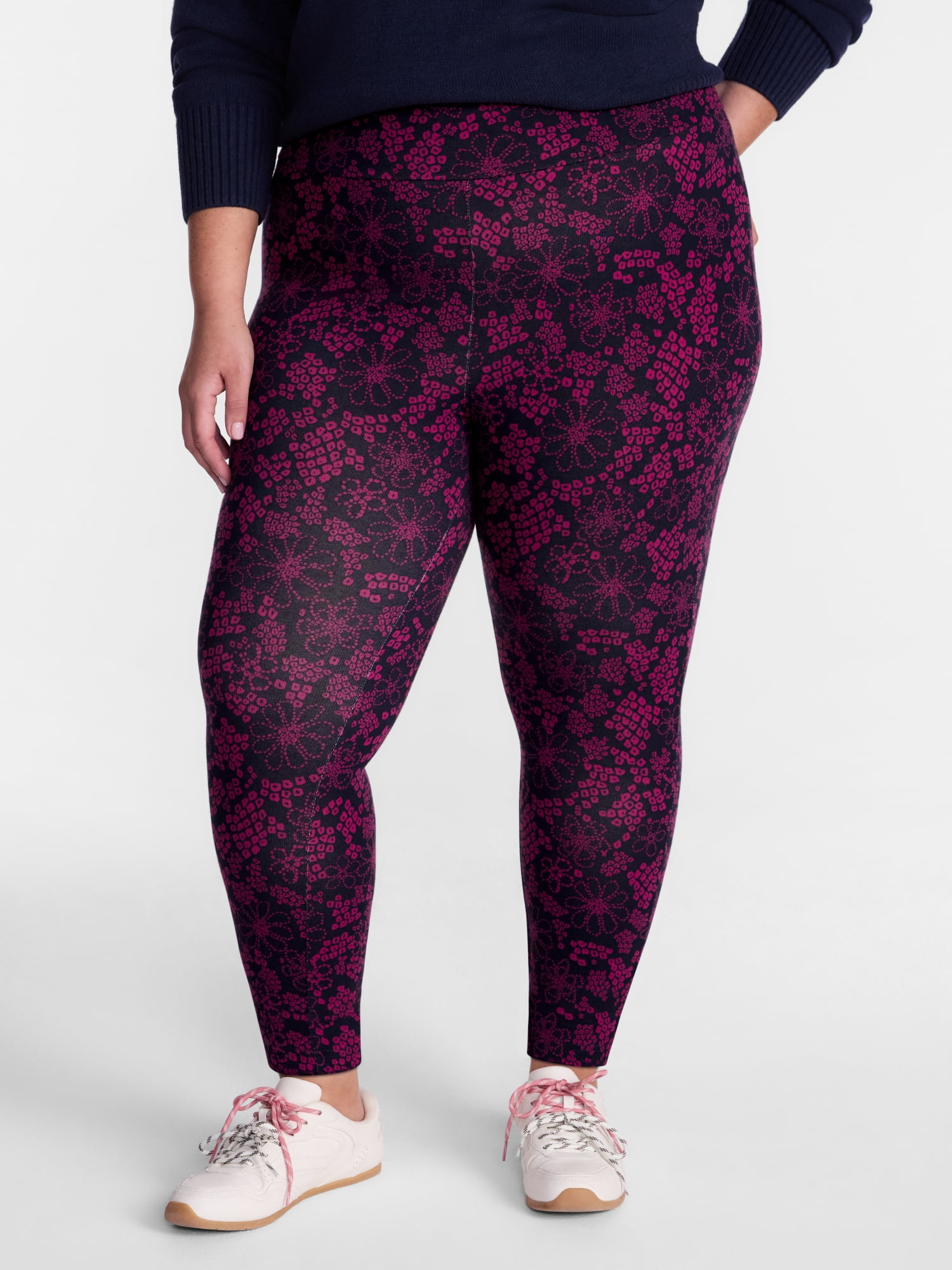 Terra & Sky Women's Plus Capri Legging, Sizes 0X-5X