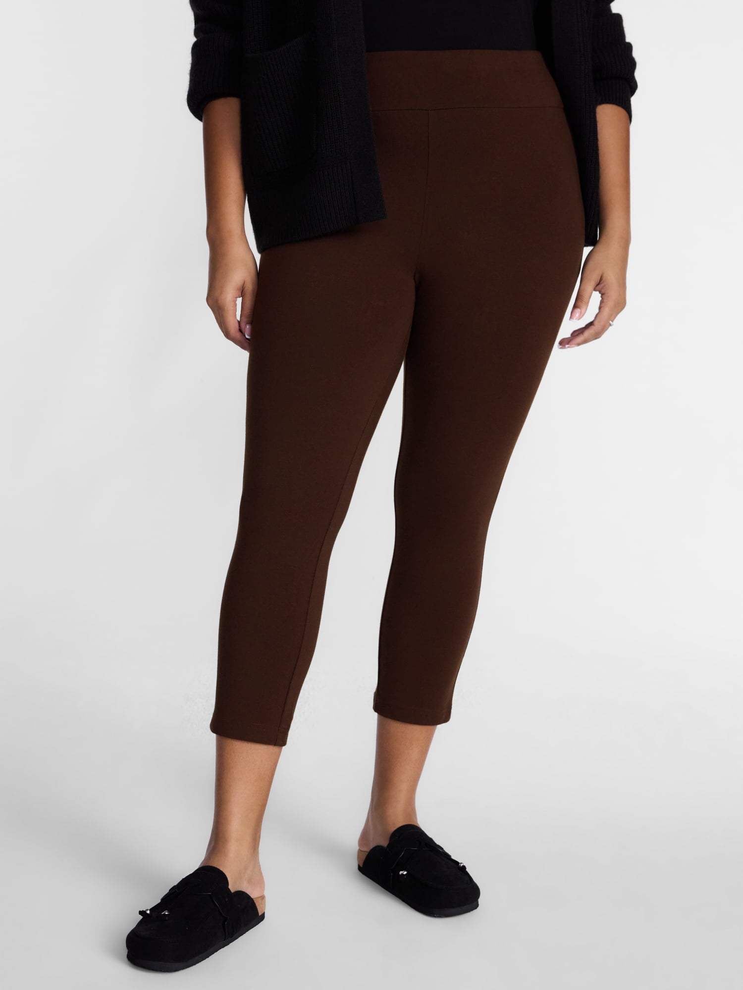 Terra & Sky Women's Plus Capri Legging, Sizes 0X-5X