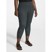 Women's Plus Size Capri Ladder Leggings, 22" Inseam, Sizes 0X-5X