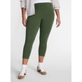 thumbnail image 1 of Terra & Sky Women's Plus Capri Legging, Sizes 0X-5X, 1 of 5