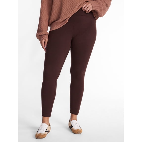 Terra & Sky Women's Plus High Waist Full Length Leggings, Sizes 0X-5X