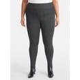 thumbnail image 1 of Terra & Sky Women's Plus High Waist Ankle Length Leggings, 27" Inseam, Sizes 0X-5X, 1 of 5