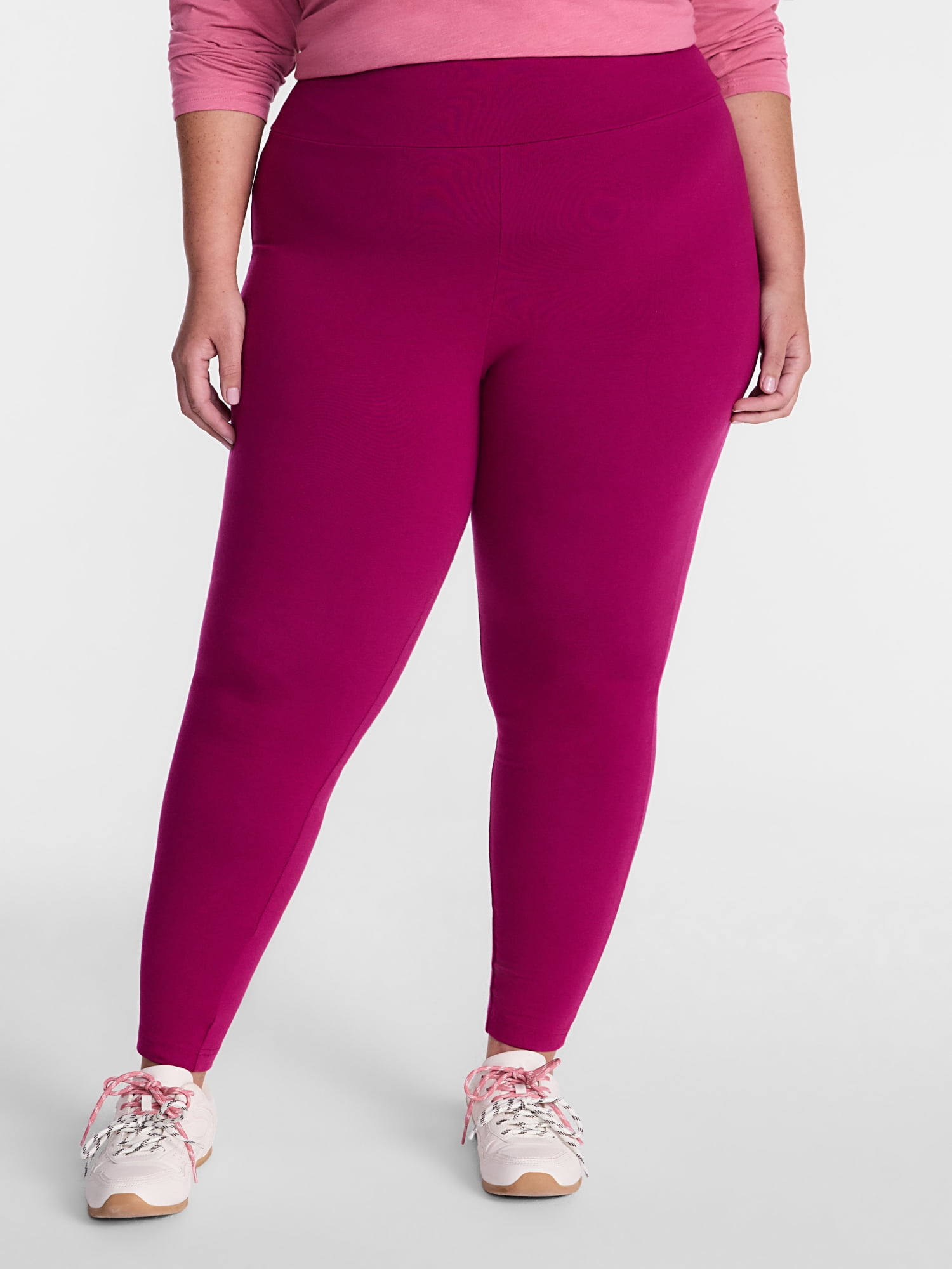Terra & Sky Women's Plus High Waist Full Length Leggings, Sizes 0X-5X