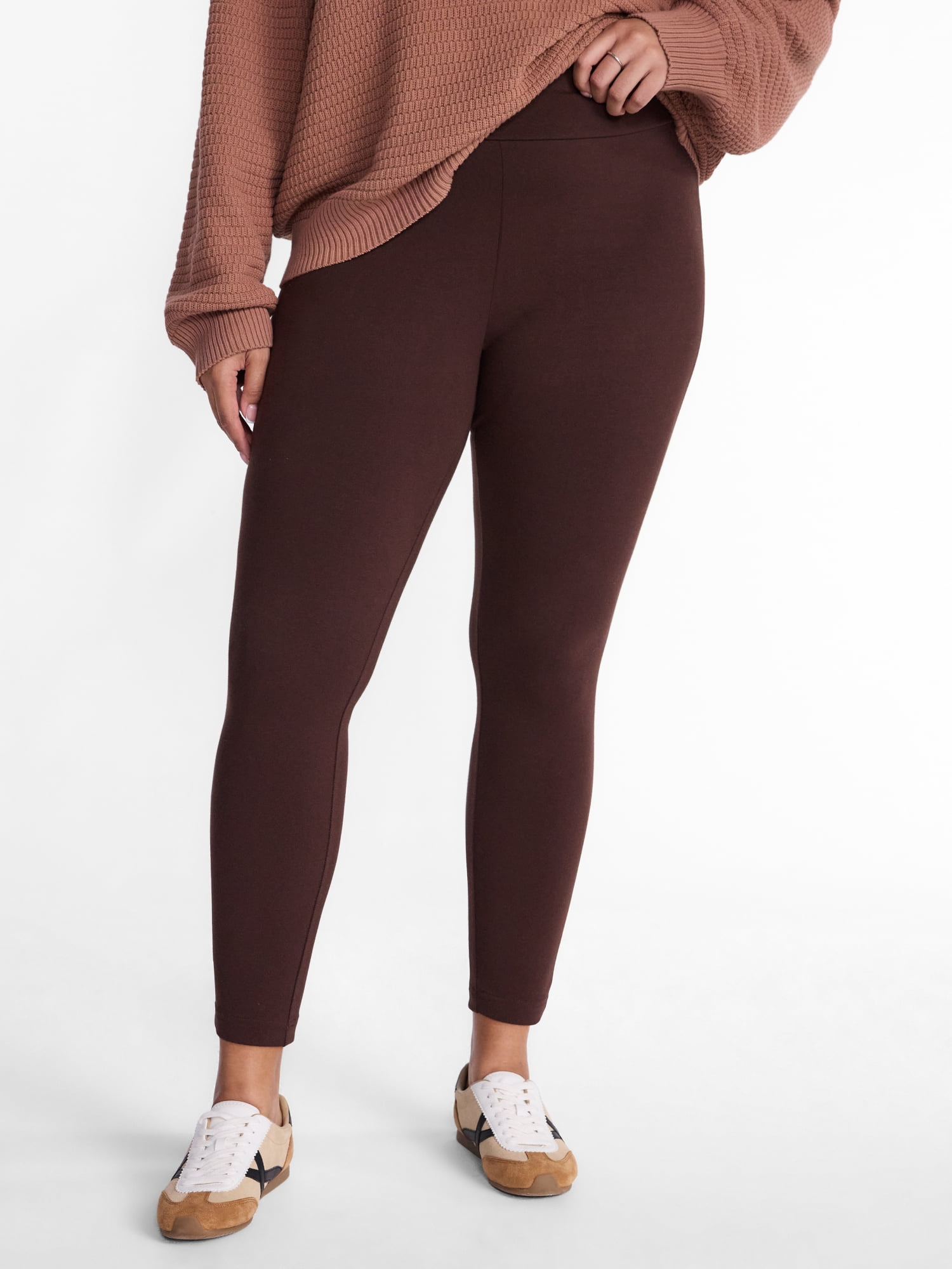Terra & Sky Women's Plus High Waist Full Length Leggings, Sizes 0X-5X
