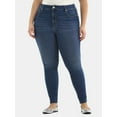 thumbnail image 1 of Terra & Sky Women's Plus Size Skinny High Rise Jeans, Sizes 16W-26W, 1 of 5
