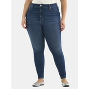 Terra & Sky Womens Plus Size Skinny High Rise Jeans, Sizes 16W-26W