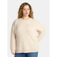thumbnail image 1 of Terra & Sky Women's Plus Size Fleece Sweatshirt, Size 0X-5X, 1 of 5