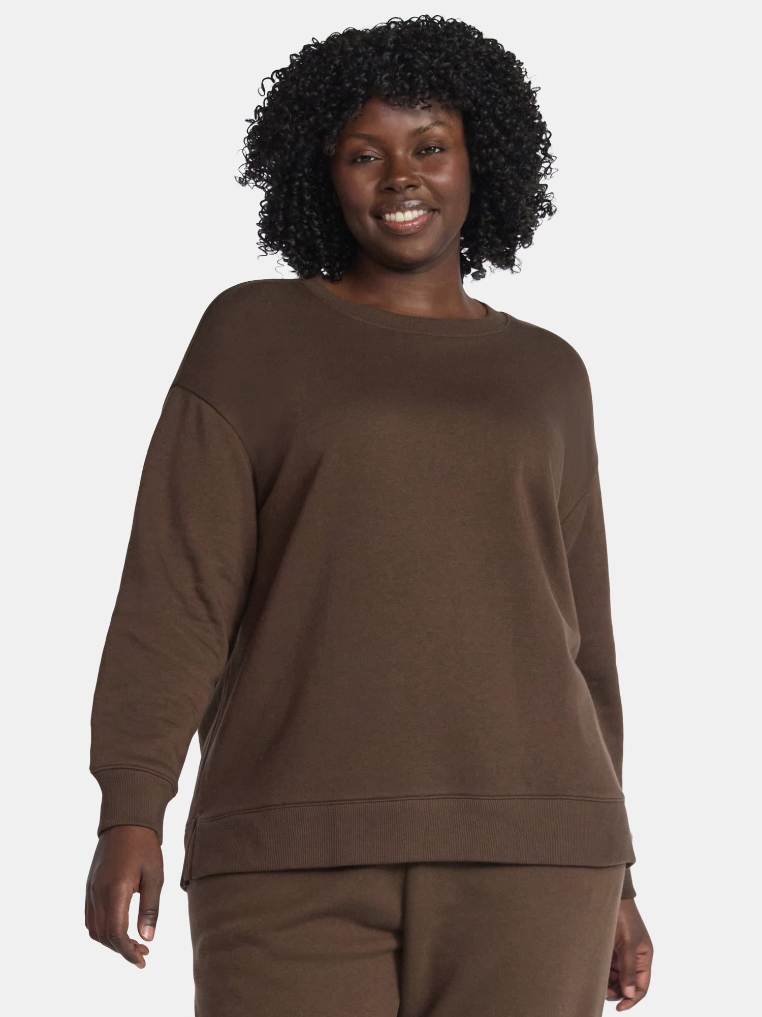 Women's Plus Size Fleece Sweatshirt, Size 0X-5X