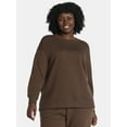 thumbnail image 1 of Terra & Sky Women's Plus Size Fleece Sweatshirt, Size 0X-5X, 1 of 5