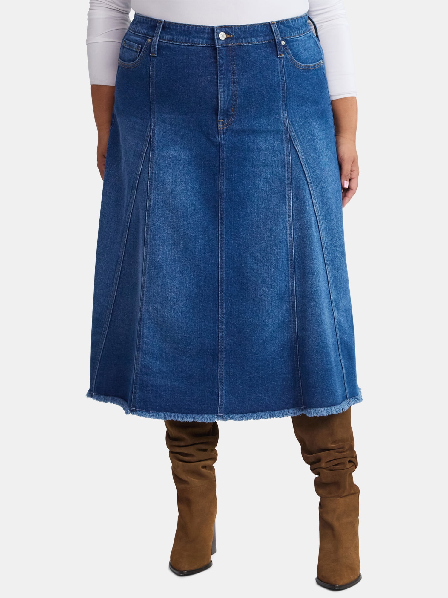 スカート sheller box pleated denim skirt box pleated denim skirt. – shéller / シェリエ