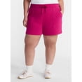 thumbnail image 1 of Terra & Sky Women's Plus Size Fleece Shorts, Sizes 0X-5X, 1 of 5