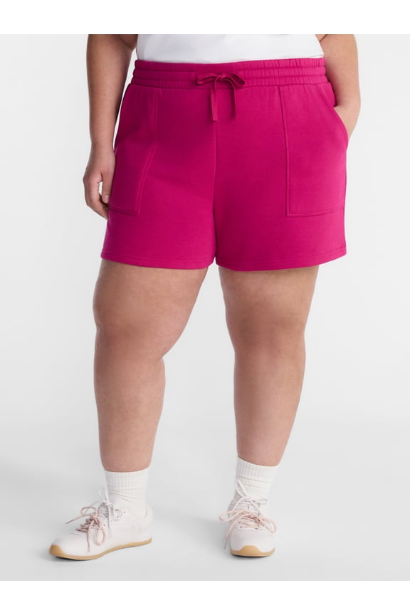 Women's Plus Size Fleece Shorts, Sizes 0X-5X