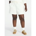thumbnail image 1 of Terra & Sky Women's Plus Size Fleece Shorts with Pockets, Sizes 0X-5X, 1 of 5