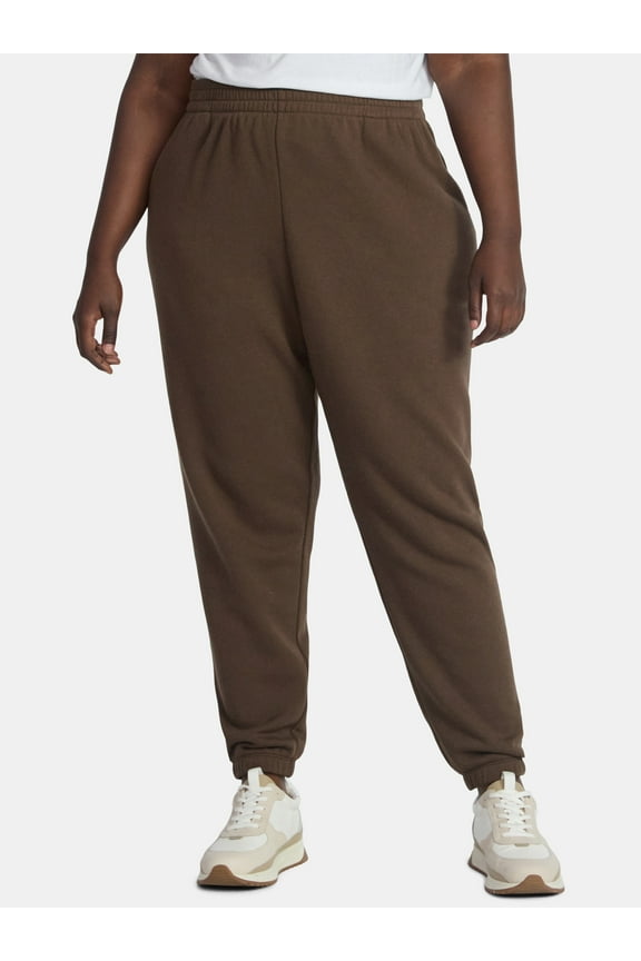 Women's Plus Fleece Jogger Sweatpants, Size 0X-5X