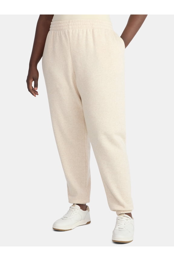 Women's Plus Fleece Jogger Sweatpants, Size 0X-5X