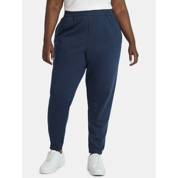Terra & Sky Women's Plus Fleece Jogger Sweatpants, Size 0X-5X