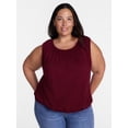 thumbnail image 1 of Terra & Sky Women’s Plus Sleeveless Cotton Flowy Top, Size 0X-4X, 1 of 5