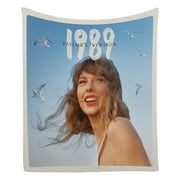 TS Fans Gifts:1989 Taylors Version,Taylor Swift Blanket Eras Tour,Taylor Girls Pop Singer Inspired Throw Flannel Blanket Gifts for Music Lovers Women Girls,Cozy Travel Blanket Perfect for Sofa Bed