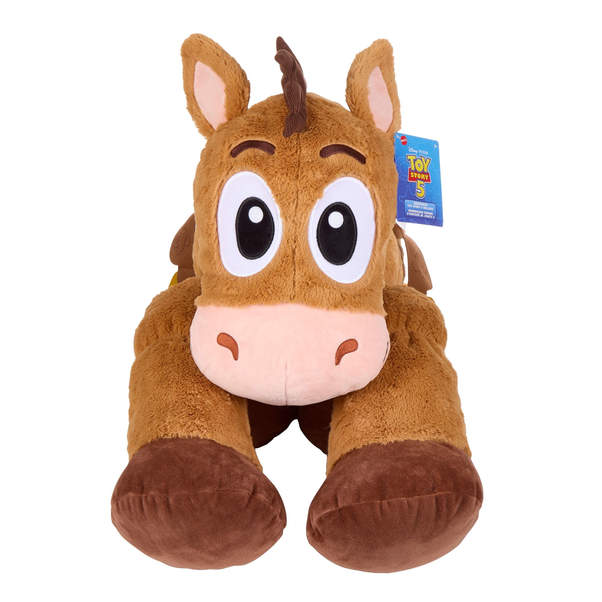 Disney and Pixar Toy Story 5 Ginormous Plush Toys, 24-inch Scale Character Soft Doll Stuffed Animal