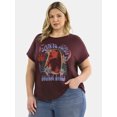 thumbnail image 1 of Terra & Sky Women's Plus Janis Joplin Graphic Tee, Sizes 0X-5X, 1 of 5
