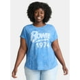 thumbnail image 1 of Terra & Sky Women's Plus David Bowie Graphic Tee, Sizes 0X-5X, 1 of 5